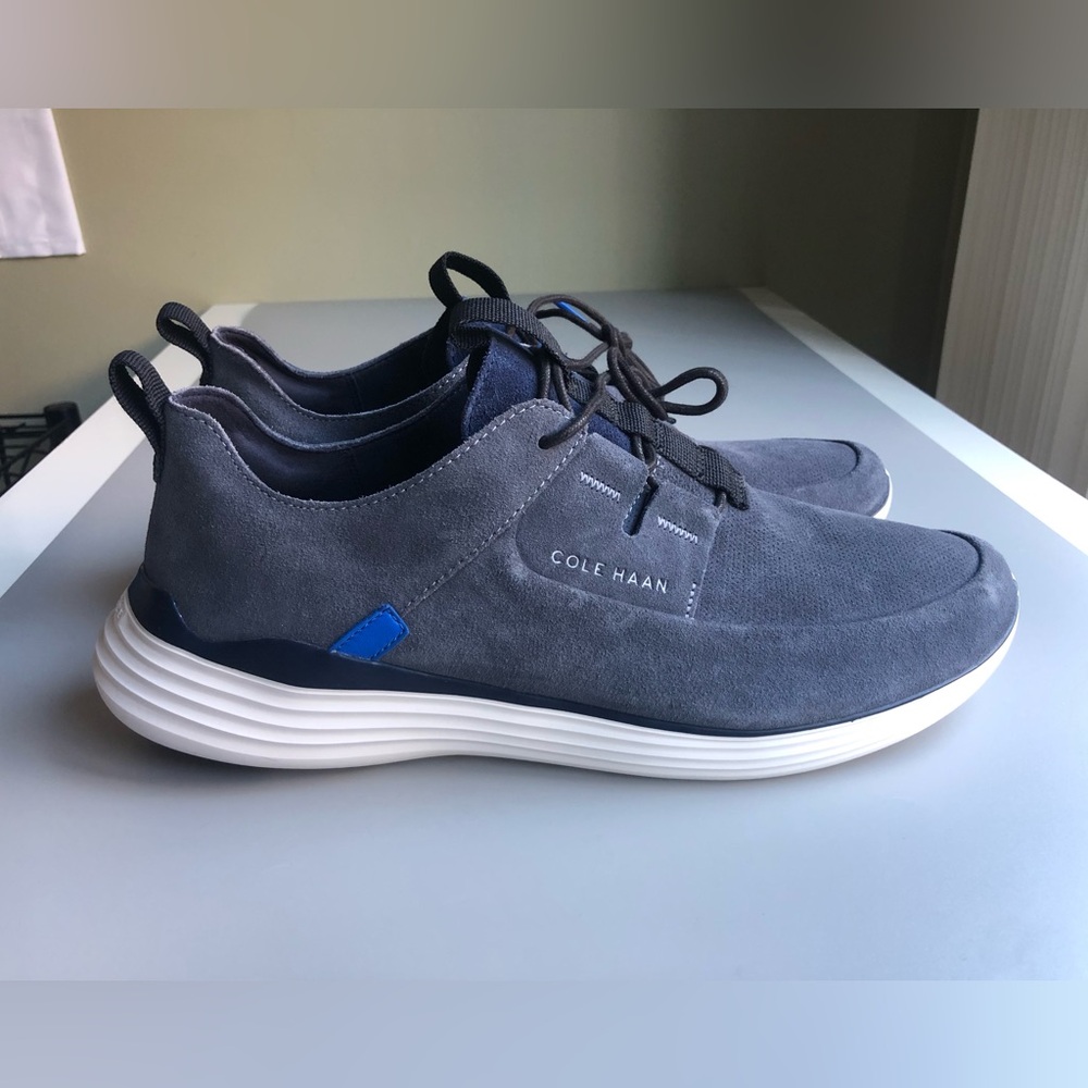Like New! Cole Haan Men's Grandsport Apron Toe Shoes Grey Size: US 12M
